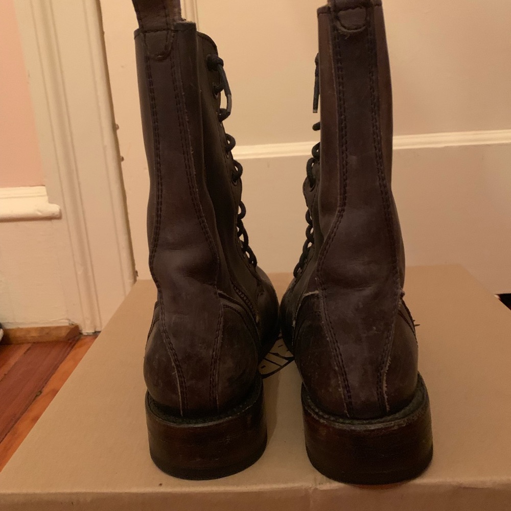 Leather boots